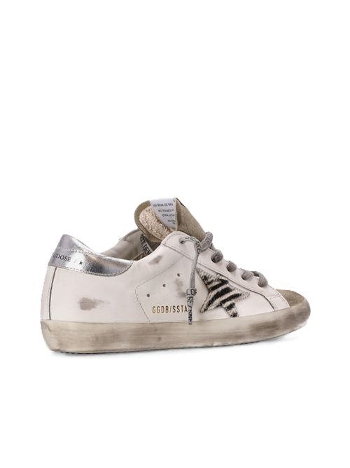 Sneakers Super Star Classic in pelle bianca star zebra Golden Goose | GWF00101F00269281571 WHITE/WHITE BLACK